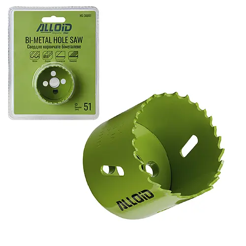 Свердло корончате Alloid Building Tools біметалеве 51 мм (HS-30051) - фото 2