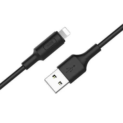 Кабель Hoco X25 Soarer - USB to Lightning 1 метр чорний (6957531080107)