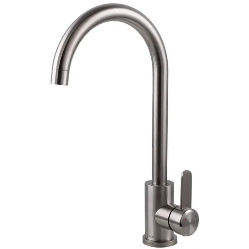 Змішувач для кухні Globus Lux ALPEN SBT2-203S одноважільний поворотний з нержавіючої сталі для зручності використання - фото 4