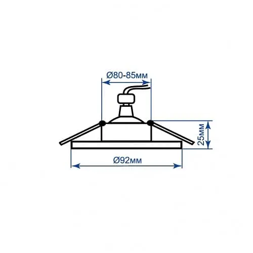 Вбудований поворотний світильник у чорному корпусі | Line F | Арт. DL6210 чорний - фото 4