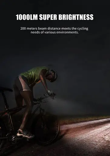 Велосипедный фонарь (велофара) Gaciron V9M-1000 Lumen USB батарея 4000mAh (Черный) - фото 10