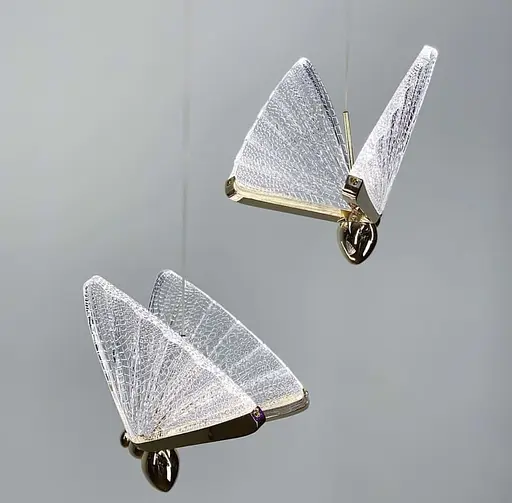 Серія ніжних підвісних світильників-метеликів | Арт. CA 02 GD | Line F - фото 5