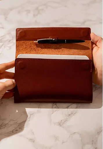 Шкіряний блокнот софт-бук 7.0 світло-коричневий - фото 6