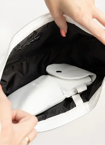 Женская сумка Sambag HOBO S белый 30 х 13 х 8 см (53100008) - фото 10