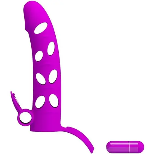 Насадка с вибрацией Pretty Love BI-026215-1, Фиолетовый - фото 8