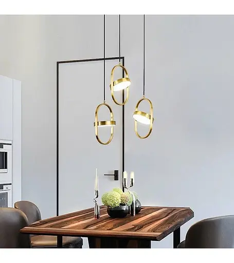 Люстра-підвіс Romin MY814- G горизонтальний золото - фото 2