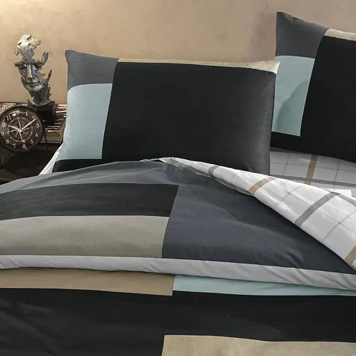 Постільна білизна Nexie Antracite Ранфорс / простирадло на резинці Tac pbe0051600 - фото 2