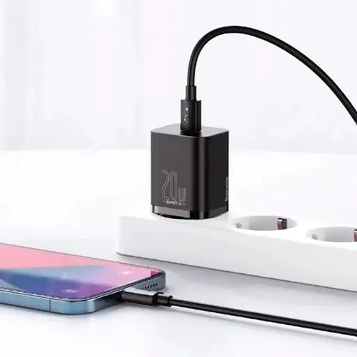 Блок зарядки Baseus Type C CCSUP-B01 Type-C QC 3A Black - фото 5