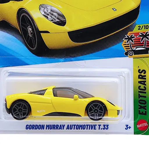 Базова машинка Hot Wheels Exoticars Gordon Murray Automotive T.33 жовта (5785) JJJ62-N521 - фото 2