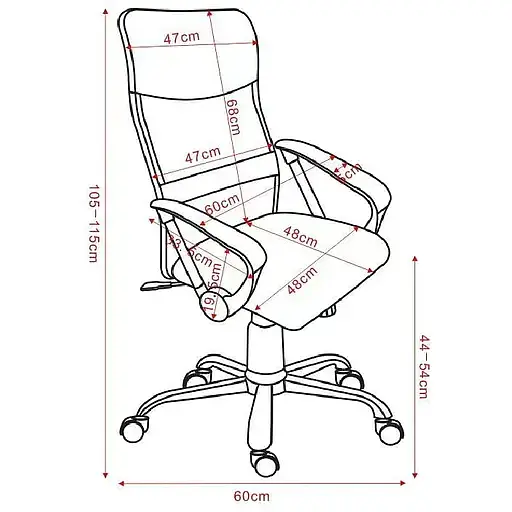 Офисное кресло GT Racer B-710, черное (B-710 Black) - фото 3