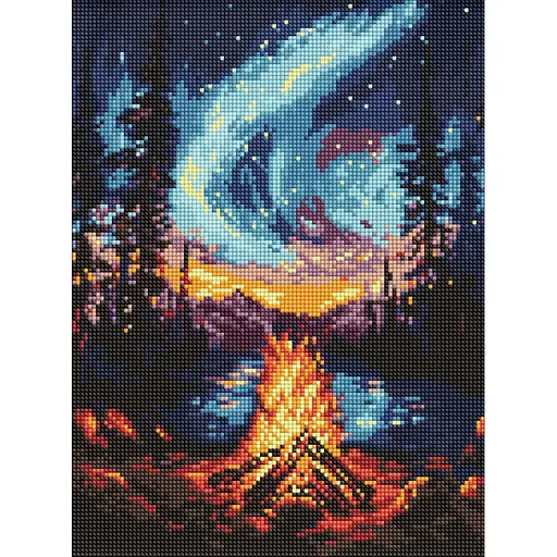 Алмазная мозаика Северное сияние ©art_selena_ua Ideyka AMO8133, 30х40 см - фото 1