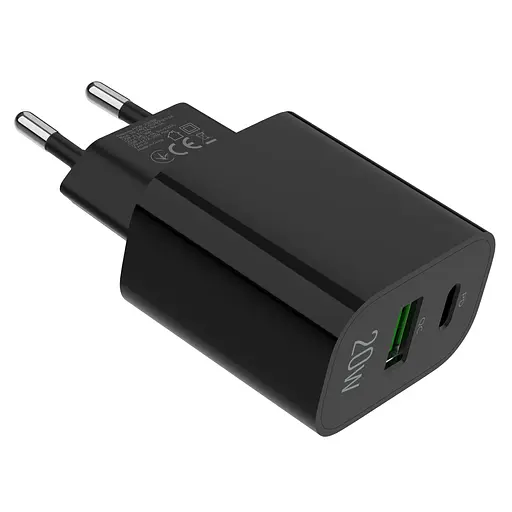 Зарядний пристрій мережевий MAKE 20W Type-C PD3.0 + USB QC4.0 Black - фото 8