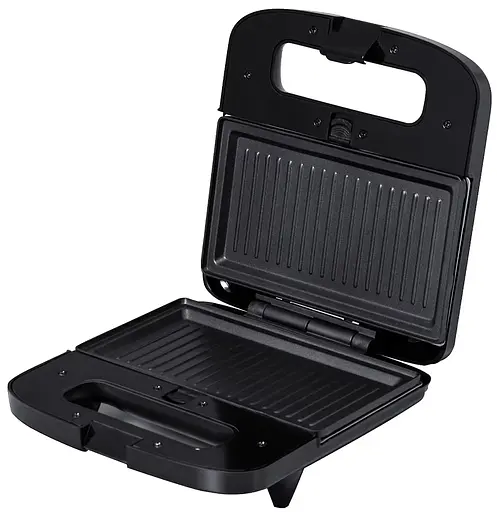 Мультимейкер Liberton LSM-5106 800 W 4в1 гриль трикутні сендвічі 4 шт бельгійські вафлі 2 шт горішки 12 шт антипригарне покриття індикатор живлення та готовності автоматичний контроль температури Black/Grey - фото 6