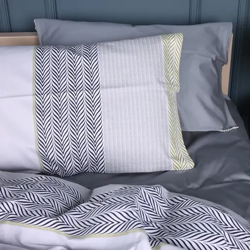 Комплект постельного белья MirSon Сатин Geometric comfort 143х210 см (2200011123868) - фото 4