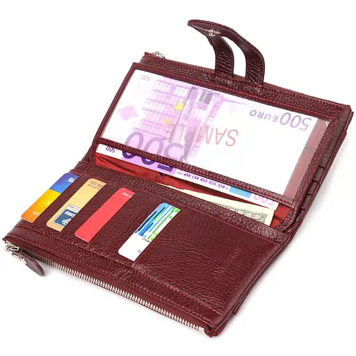 Женский кожаный кошелек Canpellini 19х9.5х1.5 см acs0025144 - фото 4