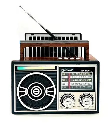 Радиоприемник Golon RX-1139SD Solar Bluetooth-радио с солнечной панелью Серый - фото 1