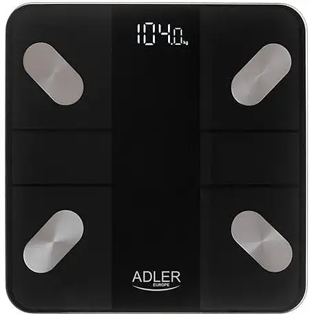 Аналитические весы для ванной комнаты Adler AD 8186 Black - фото 1