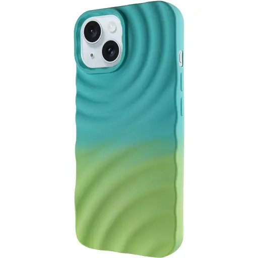 Чохол Epik TPU ColorWave для Apple iPhone 15, 6.1 Marine Green/Mint - фото 1