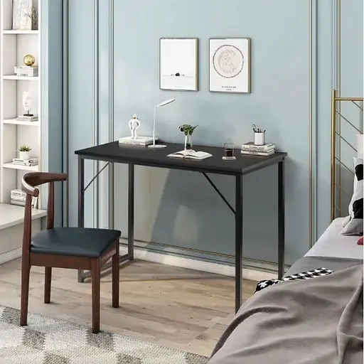 Письменный стол Costway Homart со стальным каркасом черный - фото 6