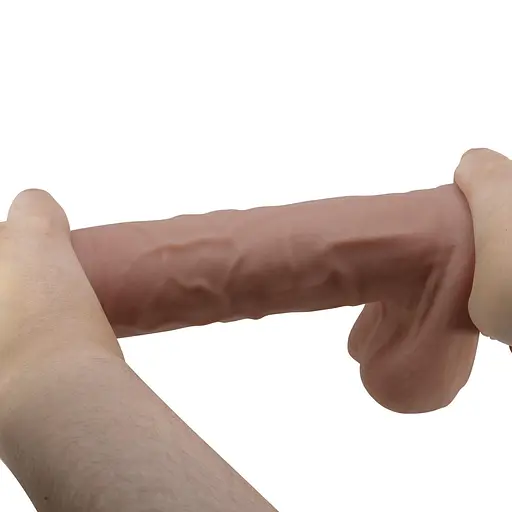 Фалоімітатор Pretty Love Sliding Skin Bendable 10.2'' 26 см коричневий - фото 9