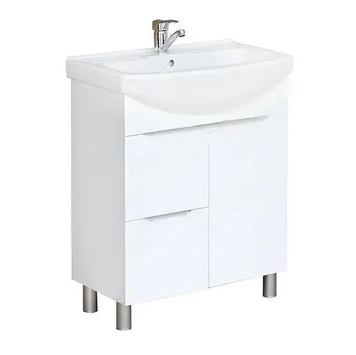 Тумба підлогова ПіК Альба Т4/раковина Cersanit Cersania 65 см Білий 30412 - фото 1