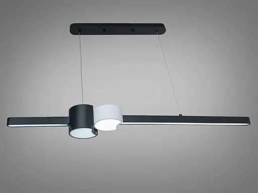 Світлодіодна підвісна люстра Romin 26 Вт чорна - фото 2