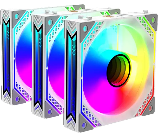 Вентилятор 2E Gaming ACF120MW 3-Pack ARGB White (ACF120MW-ARGB)