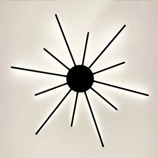 Настойчивый светодиодный светильник в черном каркасе в стиле Modern Line F Арт. WJ7214/12 - фото 9