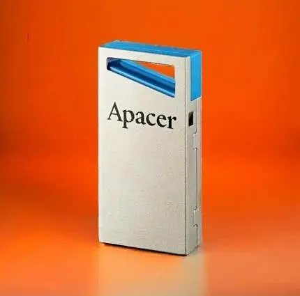 Флешка металлическая Apacer AH155 64 Gb Usb 3.2 серебристо-синяя - фото 3