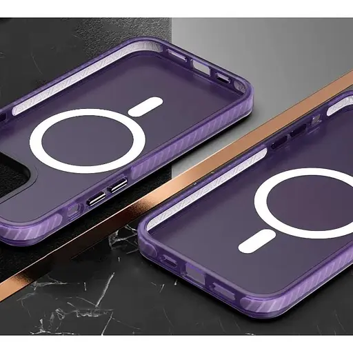 Чехол-накладка DK для Apple iPhone 12 Pro Max MagSafe Composite Matte (deep purple) - фото 6