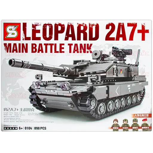 Німецький Конструктор бойовий танк Леопард 2А7 Технік (898 деталей) - фото 4