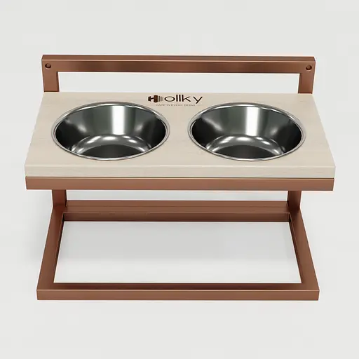 Hollky Flex M — миски на регульованій підставці для середніх собак (2 × 0.85 л) - фото 4