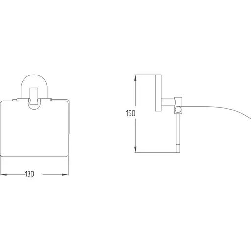 Держатель для туалетной бумаги Lidz (CRM)-114.03.01 Хром - фото 2