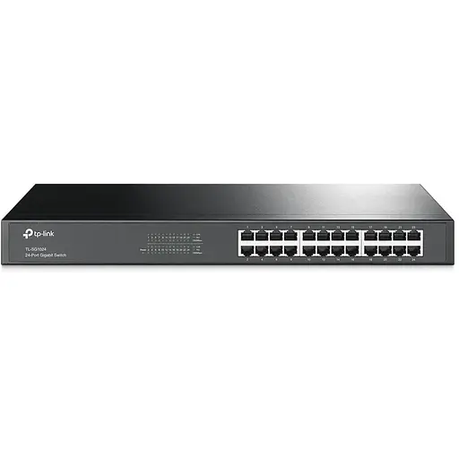Комутатор TP-LINK TL-SG1024, 24x100/1000 Mb/s, металевий корпус, некерований