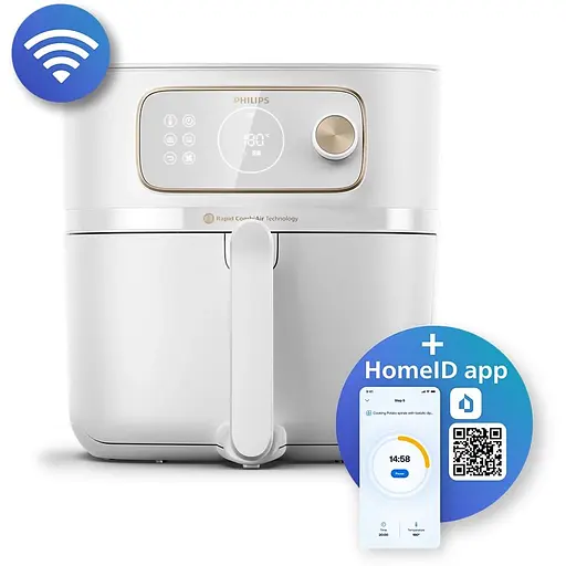 Мультипіч Philips Combi XXL Connected 2200 Вт біла (HD9876/20) - фото 3
