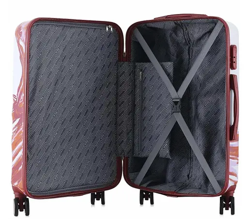 Чемодан Semi Line 24" (M) White/Red Print (T5654-2) (DAS302889) - фото 4