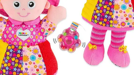 М'яка іграшка підвіска Lamaze Лялька Емілі з брязкальцем L27026 - фото 2