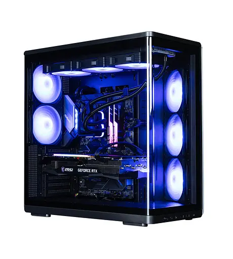 Zalman Корпус P60 без БР, 2xUSB3.0, 1x Type C, 3x120мм ARGB Reverse, 2x120мм ARGB, VGA 435мм, LCS ready, Curved Tempered Glass, Dual Chamber, ATX, чорний - фото 9