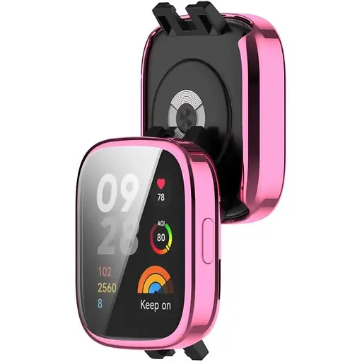 Чохол-накладка DK Silicone Face Case для Xiaomi Redmi Watch 3 (pink rose) - фото 2