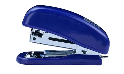 Степлер пластиковый мини, до 10 листов, скобы №10, синий
