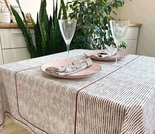 Доріжка Прованс Avantime Міраж 140х40, бордо (17313) - фото 3