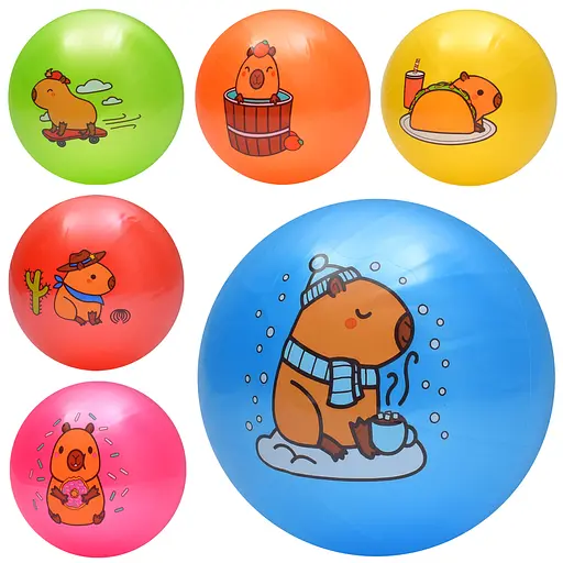 М’яч дитячий, 60 г, 9 дюймів, капібара (В асортименті) - фото 2