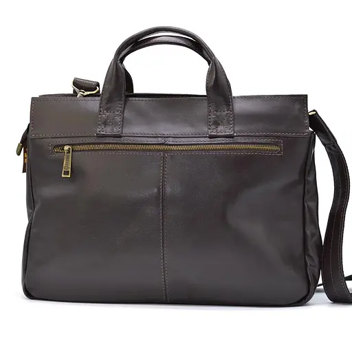 Чоловіча шкіряна сумка TARWA 27х41х9 см sum0026053 - фото 4