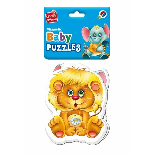 Дитячі магнітні пазли Зоопарк VT3208-28, 9 елементів