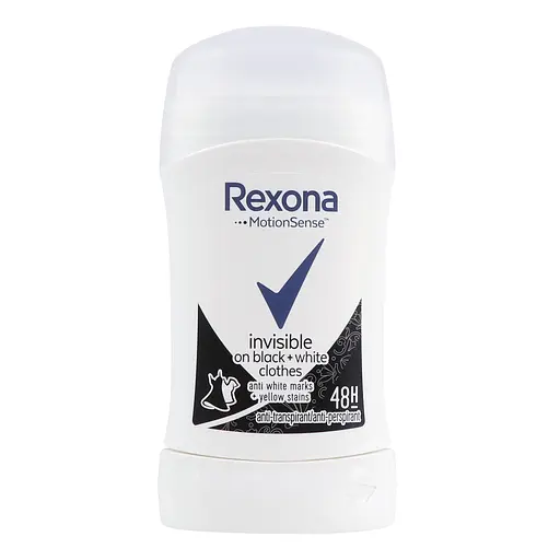 Антиперспірант Rexona Invisible On black+white стік 40 мл - фото 2