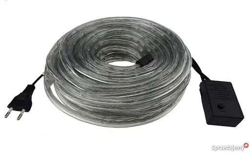 Наружная Герметичная LED гирлянда Дюралайт "Duralight" 10 метров Розовая Pink, 180 Ламп, 8 режимов - фото 3