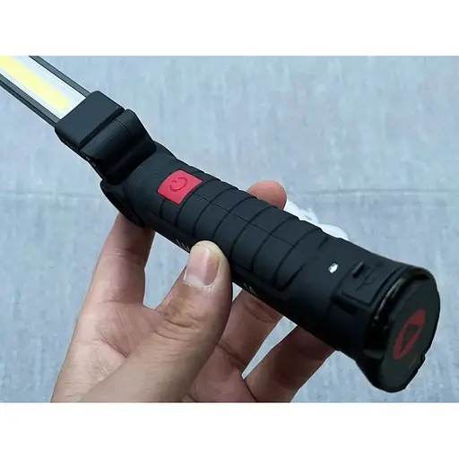 Світильник Worklight W-52 18650 з магнітом та гачком ліхтар акумуляторний з червоним та білим світлом - фото 9