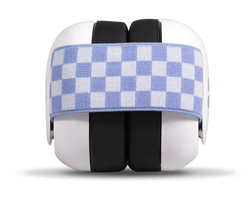 Дитячі протишумні навушники EMS от 0 до 18 міс 4 Bubs, Біло-голуба стрічка, Білий (975-02) - фото 2