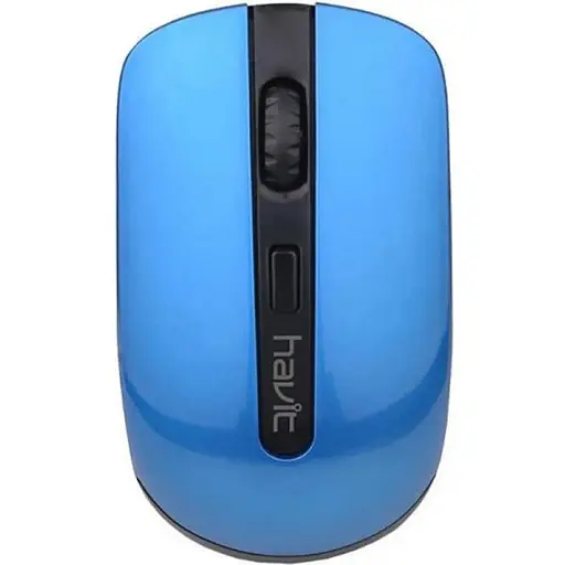 Миша Wireless Havit HV-MS989GT чорний/синій Optical 1600 dpi (6950676251616) - фото 1