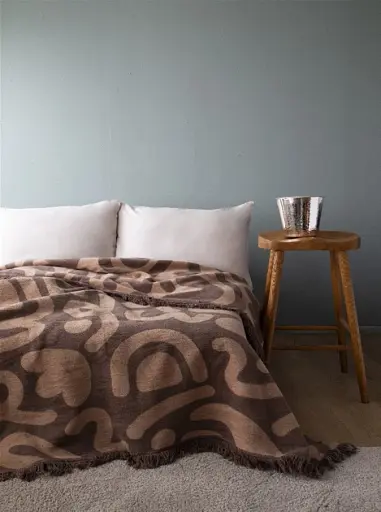 Плед Ardesto Leonardo Малюнок 200х220 см коричневий (ART0419LT) - фото 2